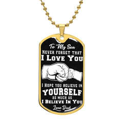 Believe In Yourself - Dog Tag Necklace