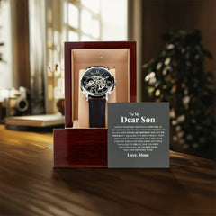 To My Dear Son Always Remember I Love You – Openwork Watch